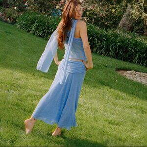 NWT Olivia Low Waist Skirt - Ice Water - Devon Lee Carlson